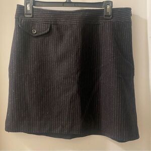 Black pin stripe skirt from banana republic size 10